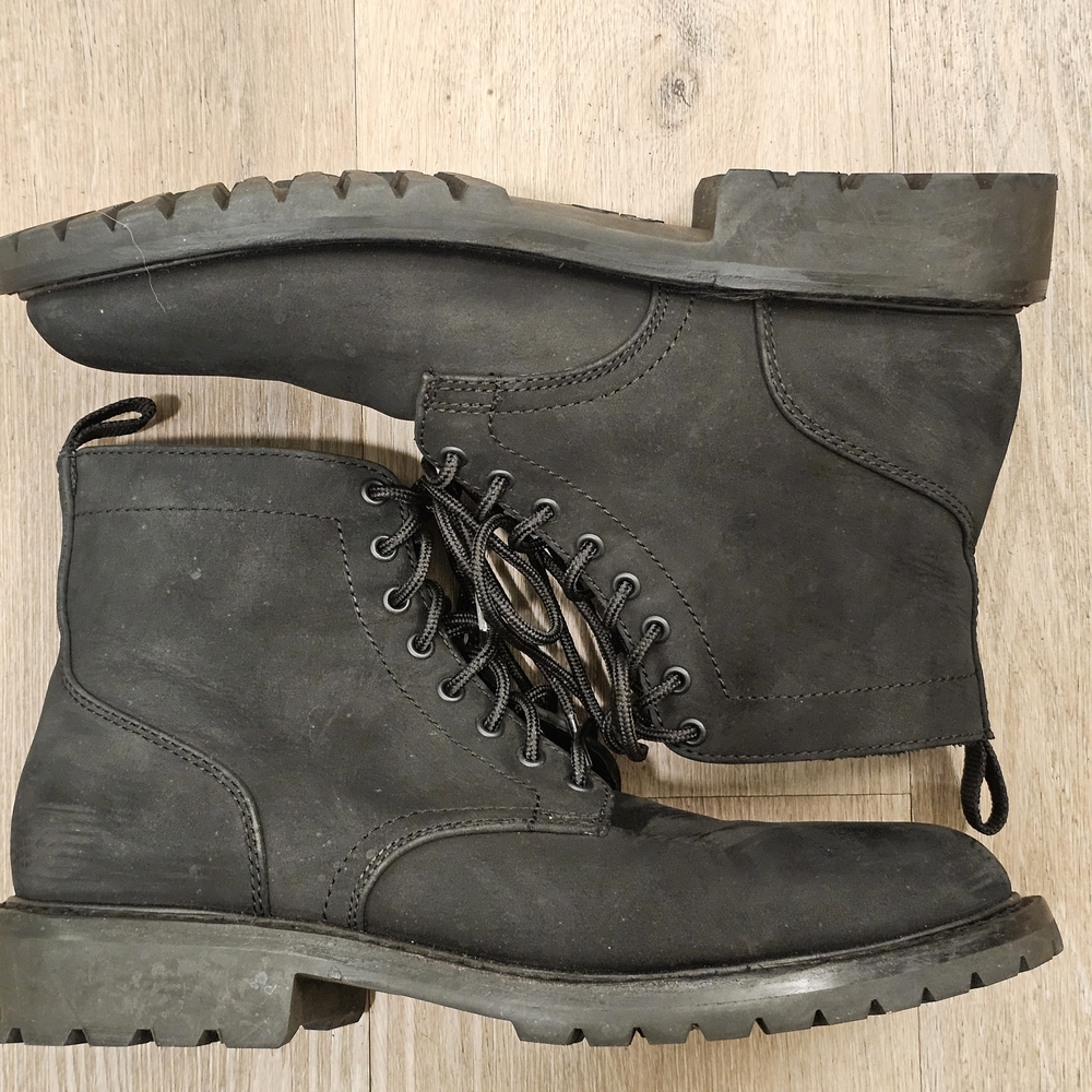 Thursday Boots Hero Black Matte Nubuck Leather Boots Size 10.5 Men's